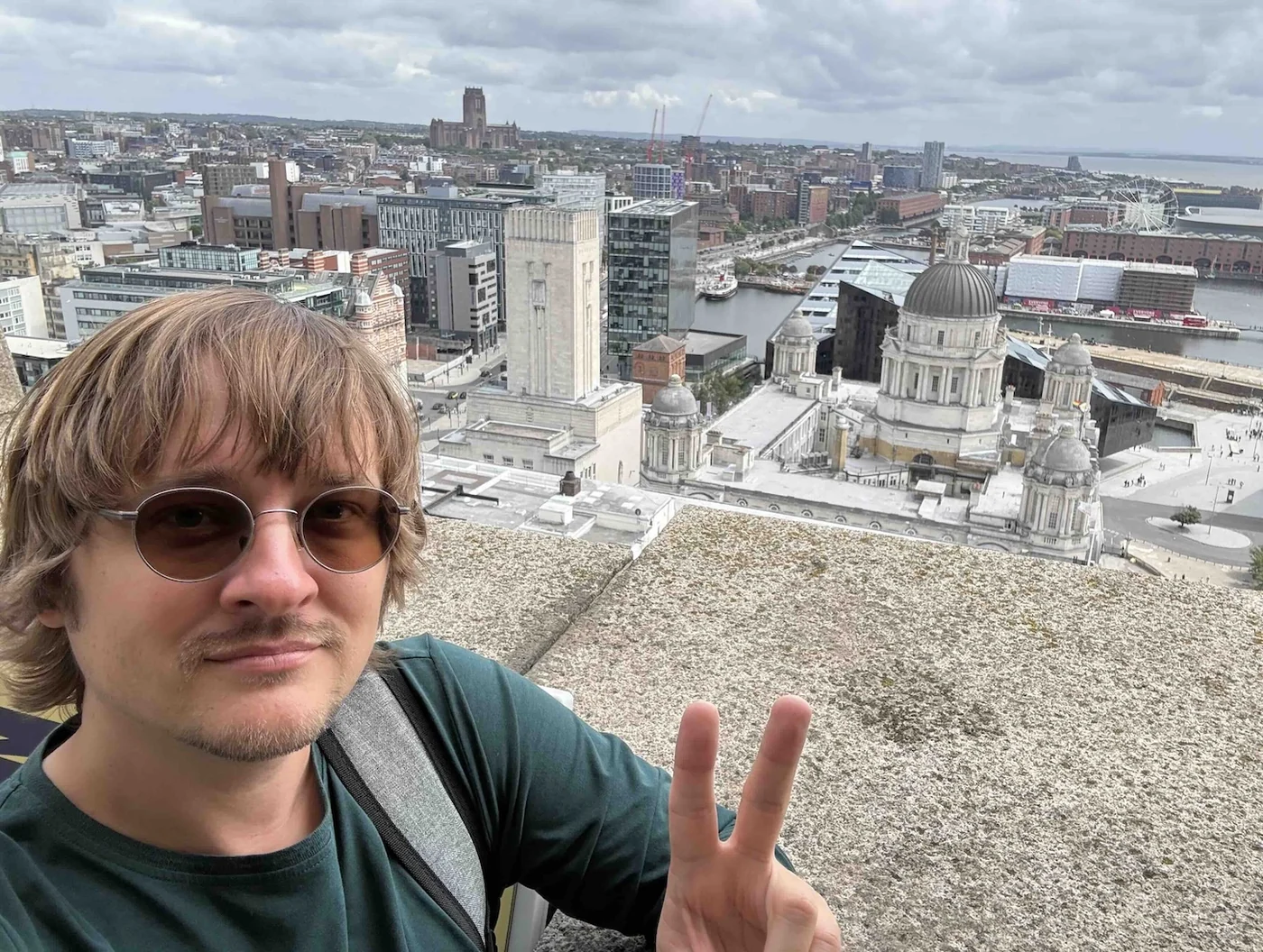 Beau Christ overlooking Liverpool